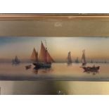 2 framed and glazed watercolours by Garman Morris, ""Waiting For The Tide"" and ""Boats Going Out"".