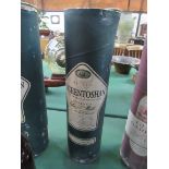 1 litre bottle discontinued vintage 1970's Auchentoshan Select single malt scotch whisky in its