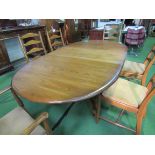 Ercol extending dining table, 212 x 108cms. Estimate £100-150.