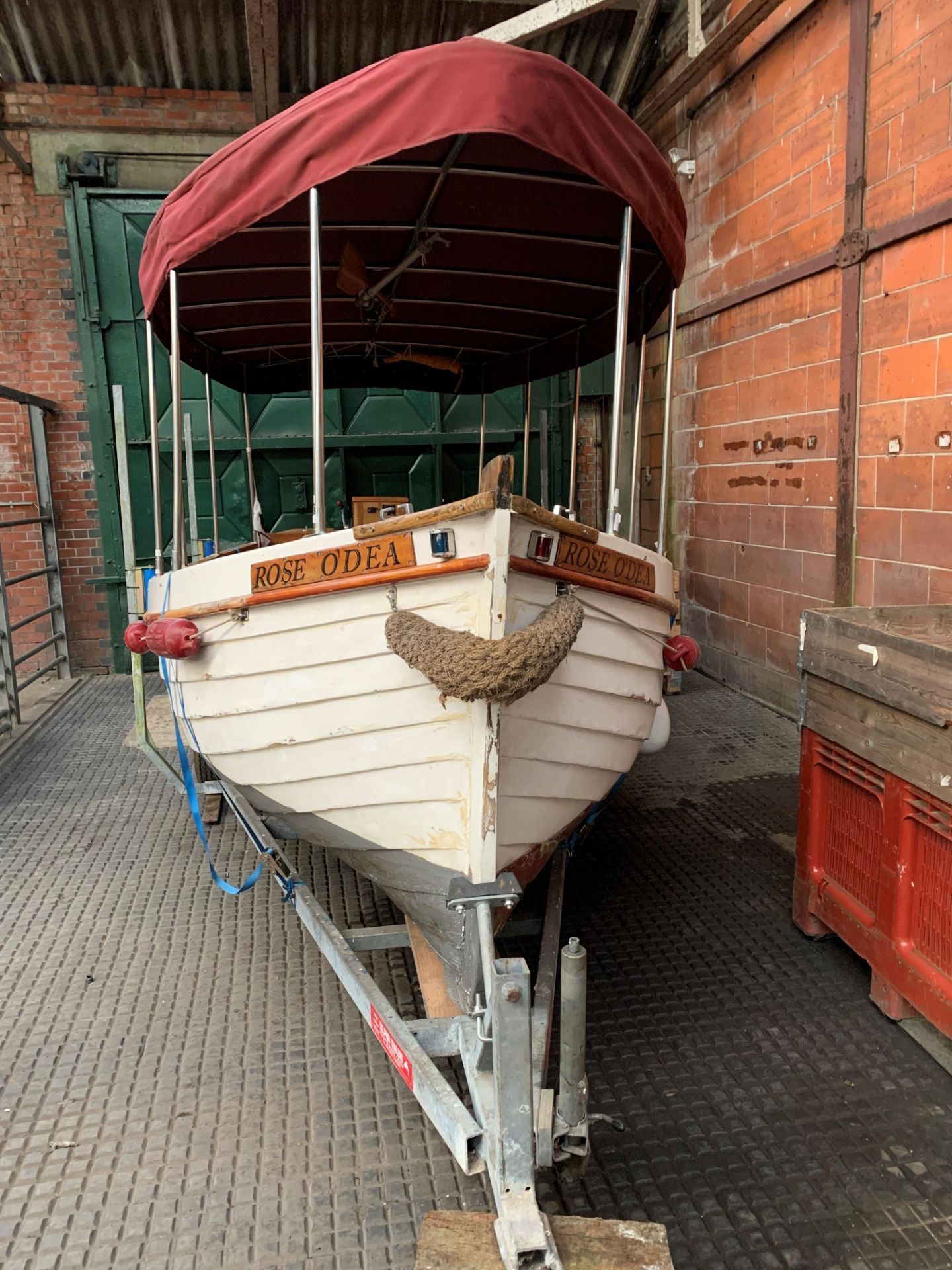 ROSE O'DEA approximately 19 foot Clinker built boat constructed in 1904, with 3 cylinder in-board - Image 10 of 11