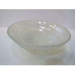 G Vallon opalescent glass bowl, diameter 23cms. Estimate £20-30.