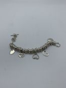 Hallmarked silver bracelet approx 50gms. Estimate £20-30