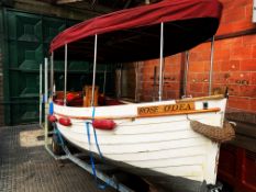 ROSE O'DEA approximately 19 foot Clinker built boat constructed in 1904, with 3 cylinder in-board