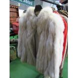 Saga Fox white fur jacket. Estimate 20-40.