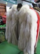 Saga Fox white fur jacket. Estimate 20-40.