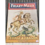 Painted Friary Meux pub sign ""The George & Dragon"" Gosport. Estimate £50-80.