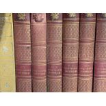 Poets of the English Language, leather bound; 6 volumes of Grillparzers sämtliche Werke in German,