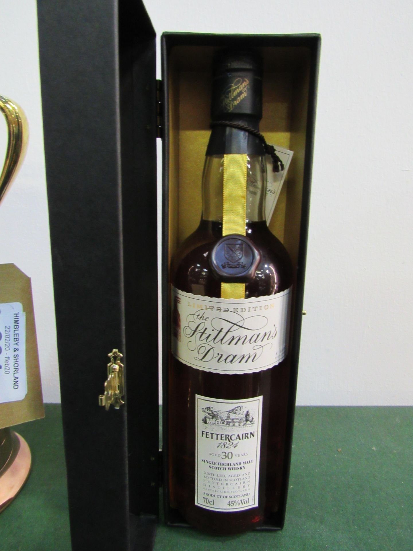 70cl ""The Stillman's Dram whisky"", Fettercairn 1824 single malt whisky, Aged 30 Year. In