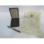 William Crawford and Sons Centenary medal 1813-1913 in original case together with an original