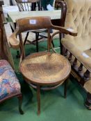 Horgen Glarus bentwood armchair. Estimate £20-40.