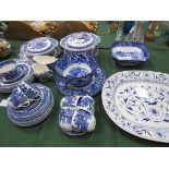 Quantity of blue and white china including Booths, Woods and George Jones. Estimate £20-40.