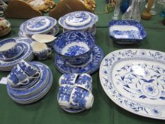 Quantity of blue and white china including Booths, Woods and George Jones. Estimate £20-40.