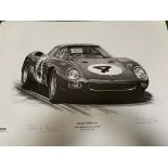 20 various Peter Ratcliffe ""Legends in Time"" limited edition posters of motor racing drivers in