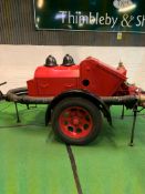 1938 DENNIS trailer pump, with 3770cc 4 cylinder petrol engine and 2 stage high pressure turbine