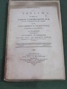 Antiquarian books: 3 Scottish pamphlets: Substance of Speech, Edinburgh 1800 by William Lawrence