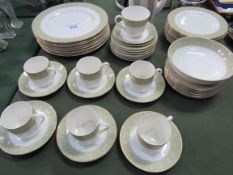 Approximately 45 pieces Royal Doulton ""Sonnet"" dinnerware. Estimate £20-30.