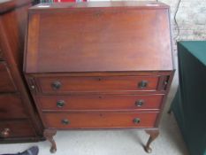 Mahogany bureau.