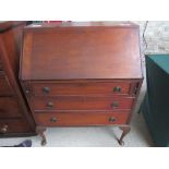 Mahogany bureau.