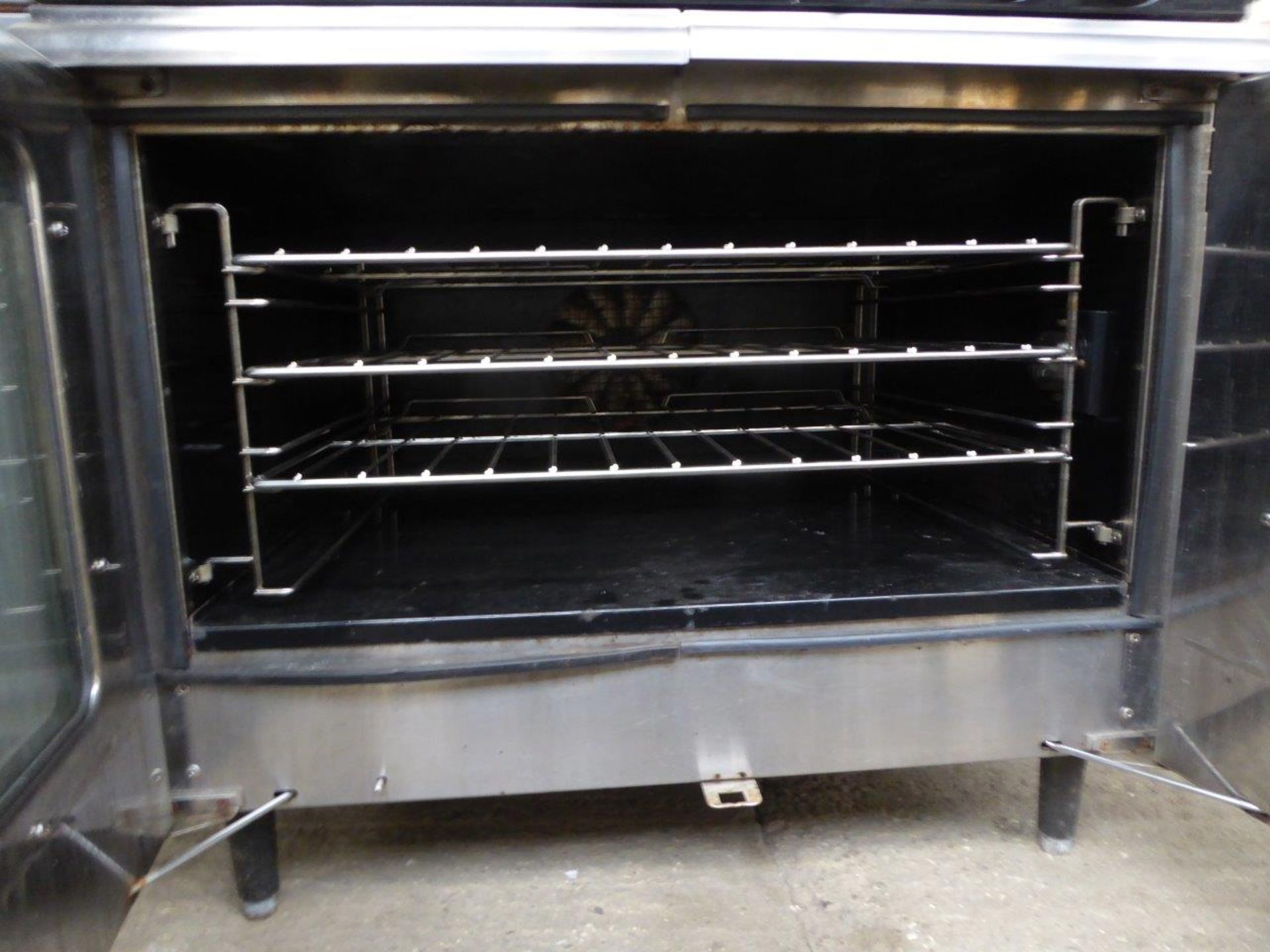 Moorwood Vulcan 6 burner gas cooker with convection oven and flame failure. Estimate £300-350. - Image 2 of 3