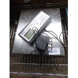 Digital weighing scales. Estimate £30-35.