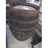 Small metal bound barrel.