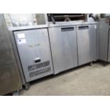 Williams two door mobile counter fridge. Estimate £180-200