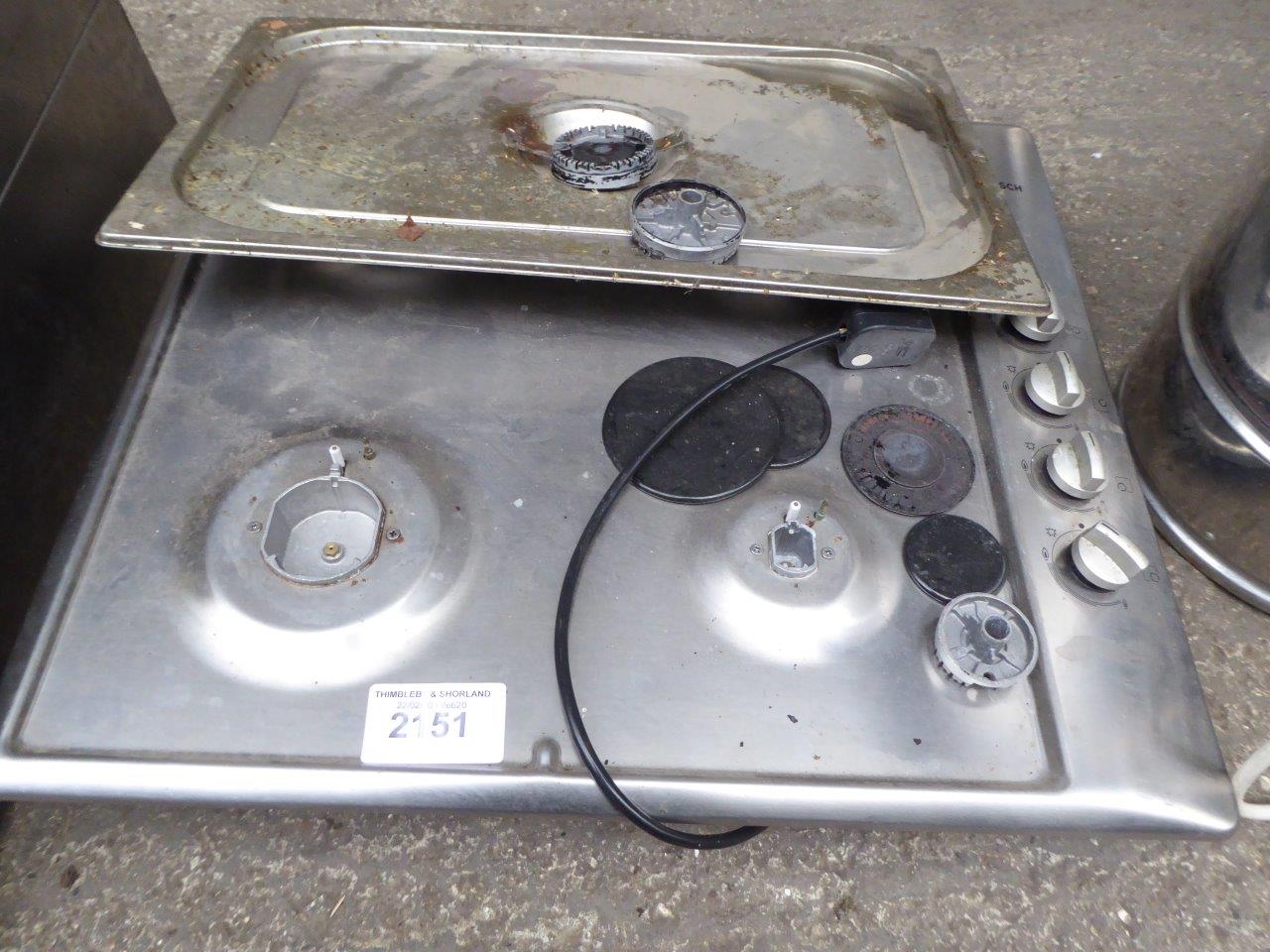 Gas hot plate.