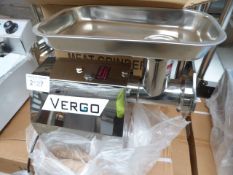 New Vergo stainless steel mincer - Estimate £200-210.