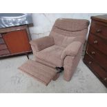 Electric recliner chair.