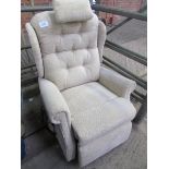 Electric reclining massage chair.
