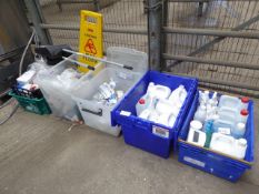Quantity of cleaning chemicals x 5 boxes
