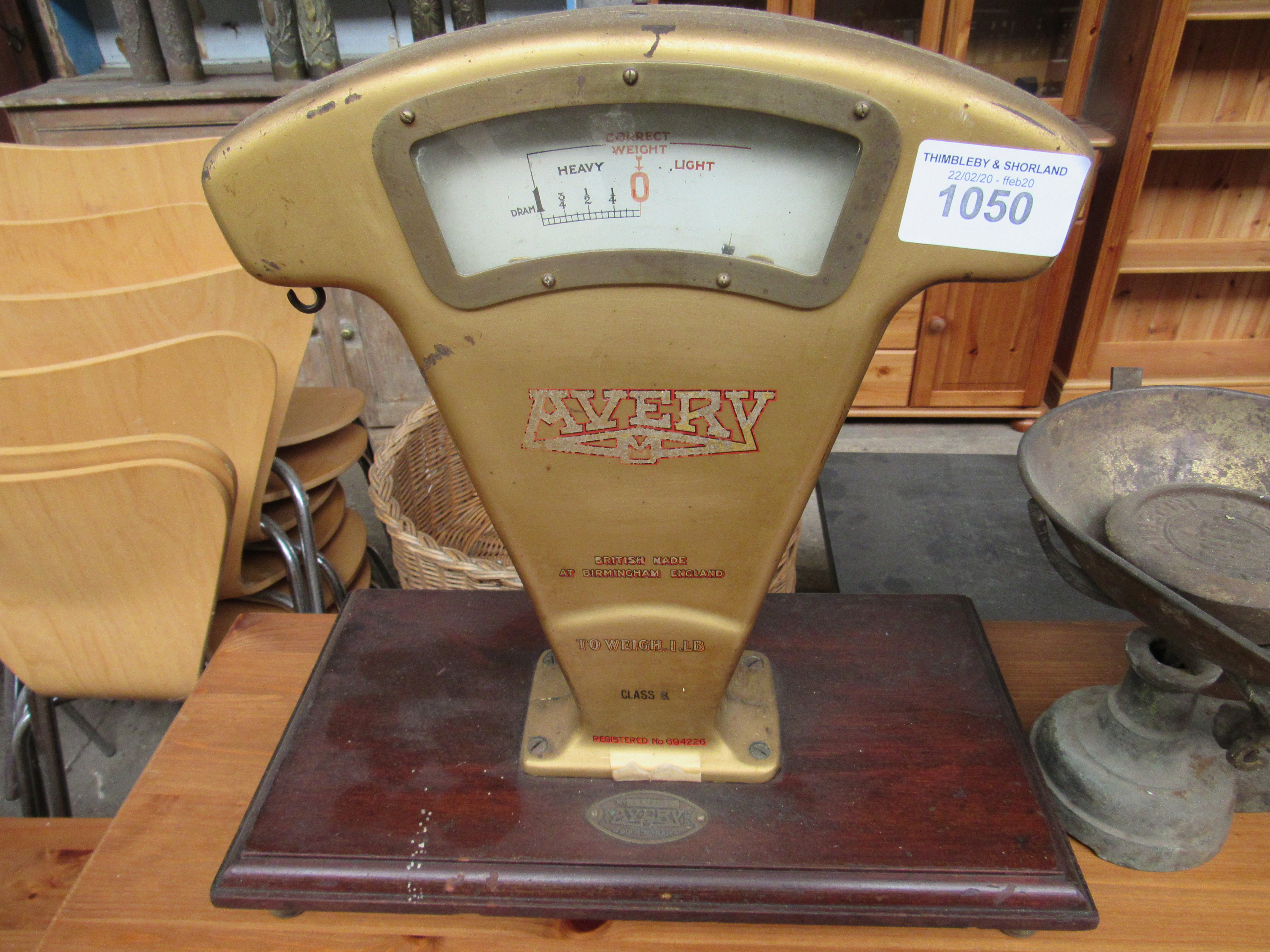 Avery scale and two scales and weights.