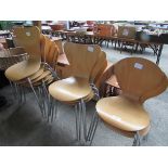 13 cafe chairs.