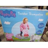 Peppa Pig trampoline.