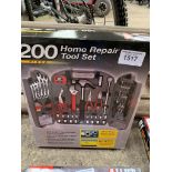 New 200 piece home repair tool set.