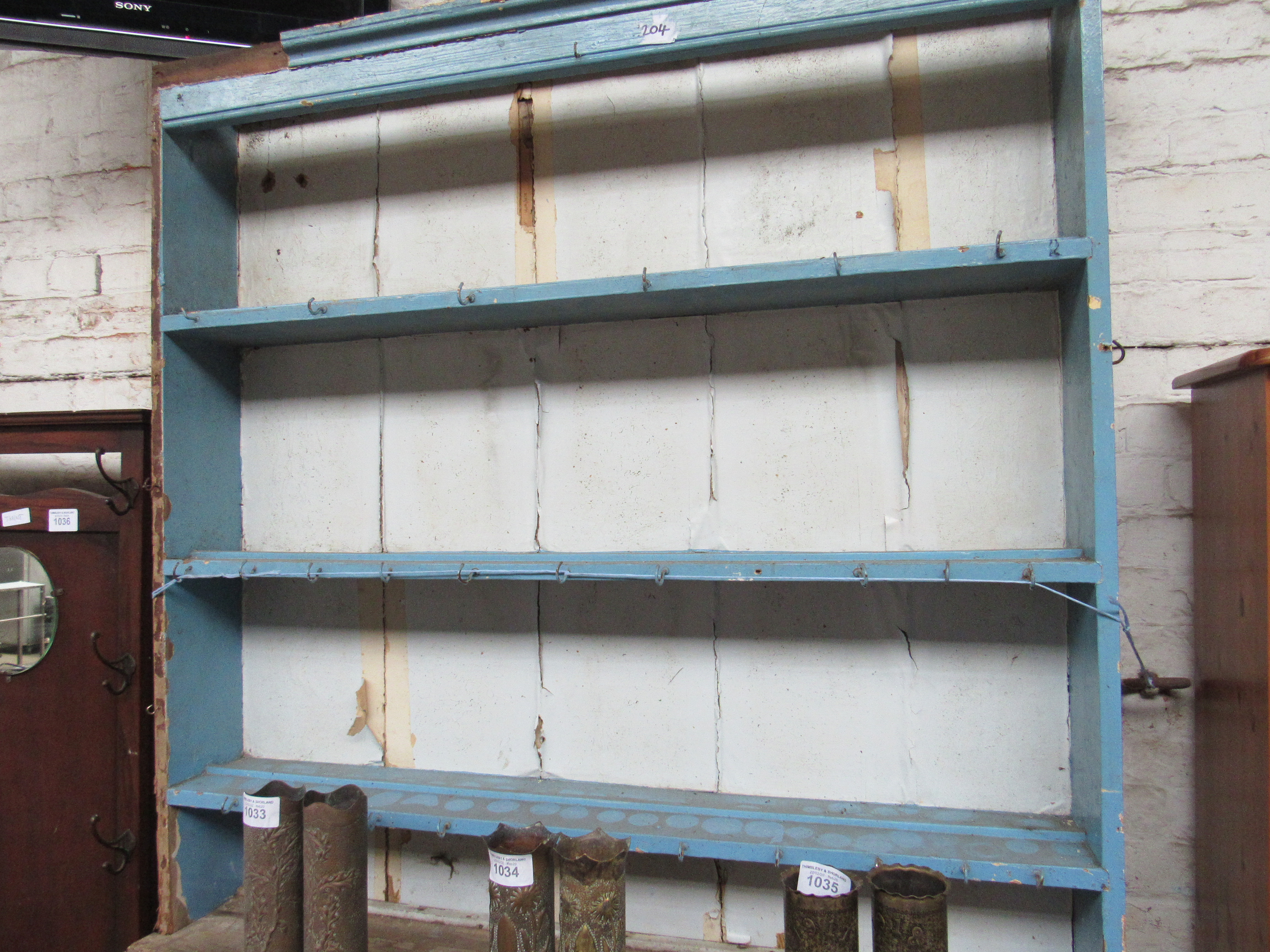 Pine dresser, as found, 140 x 47 x 234cms. - Image 3 of 3