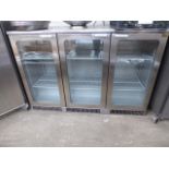 Three door bottle chiller. Estimate £100-120.