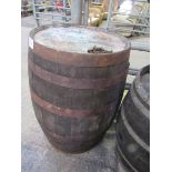 Large metal bound barrel.