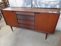 1950/60's sideboard, 153 x 47 x 85cms.