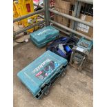 2 Makita hand tools and Makita site radio.