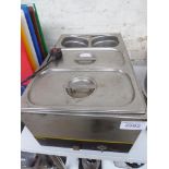 Buffalo bain marie with pots. Estimate £40-45.