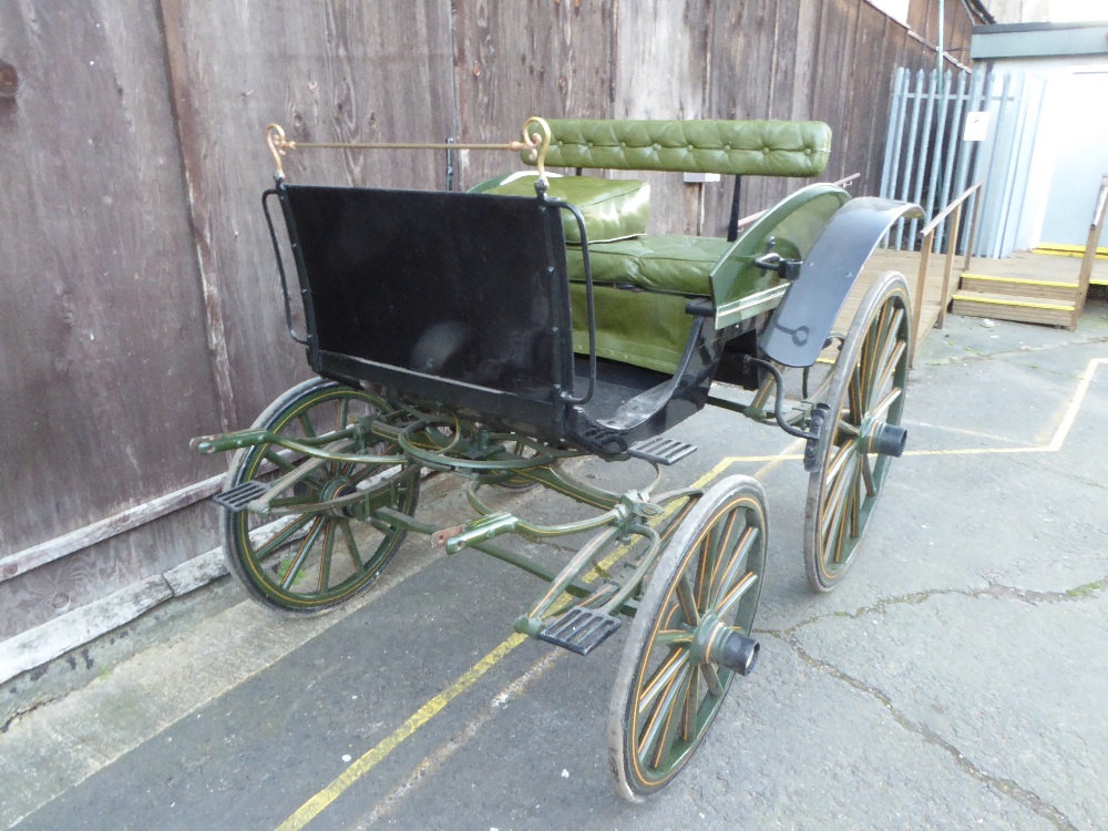 FOUR-WHEEL DOG CART built by Joseph Kempster, Langley Court, Long Acre, London circa 1895, to suit - Image 5 of 5