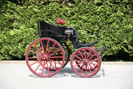 TONNEAU OR TULIP CARRIAGE built by Cheverton on the Isle of Wight, to fit 11 to 13hh single or pair.