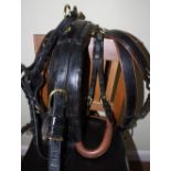 Set of leather pony harness; no bridle