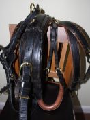 Set of leather pony harness; no bridle