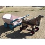 Child's toy donkey cart by Triang