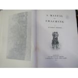 A Manual of Coaching by Fairman Rogers, 1900. The original limited edition of this comprehensive