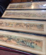 A very nice set of four coloured prints of coaching and hunting scenes