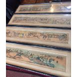 A very nice set of four coloured prints of coaching and hunting scenes