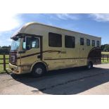 MAN SUPREMA HORSE BOX, 2008, 12 tonne chassis, 4.3 tonne payload. Takes up to three horses